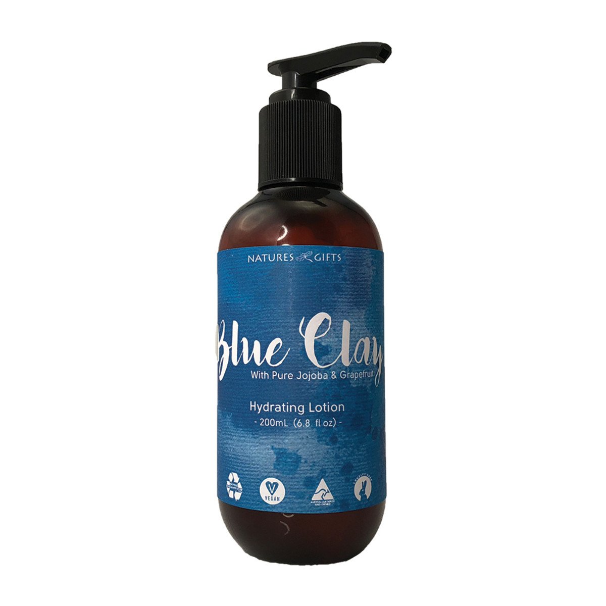 Clover Fields Nature'S Gifts Blue Clay With Jojoba & Grapefruit Hydrating Lotion 200ml