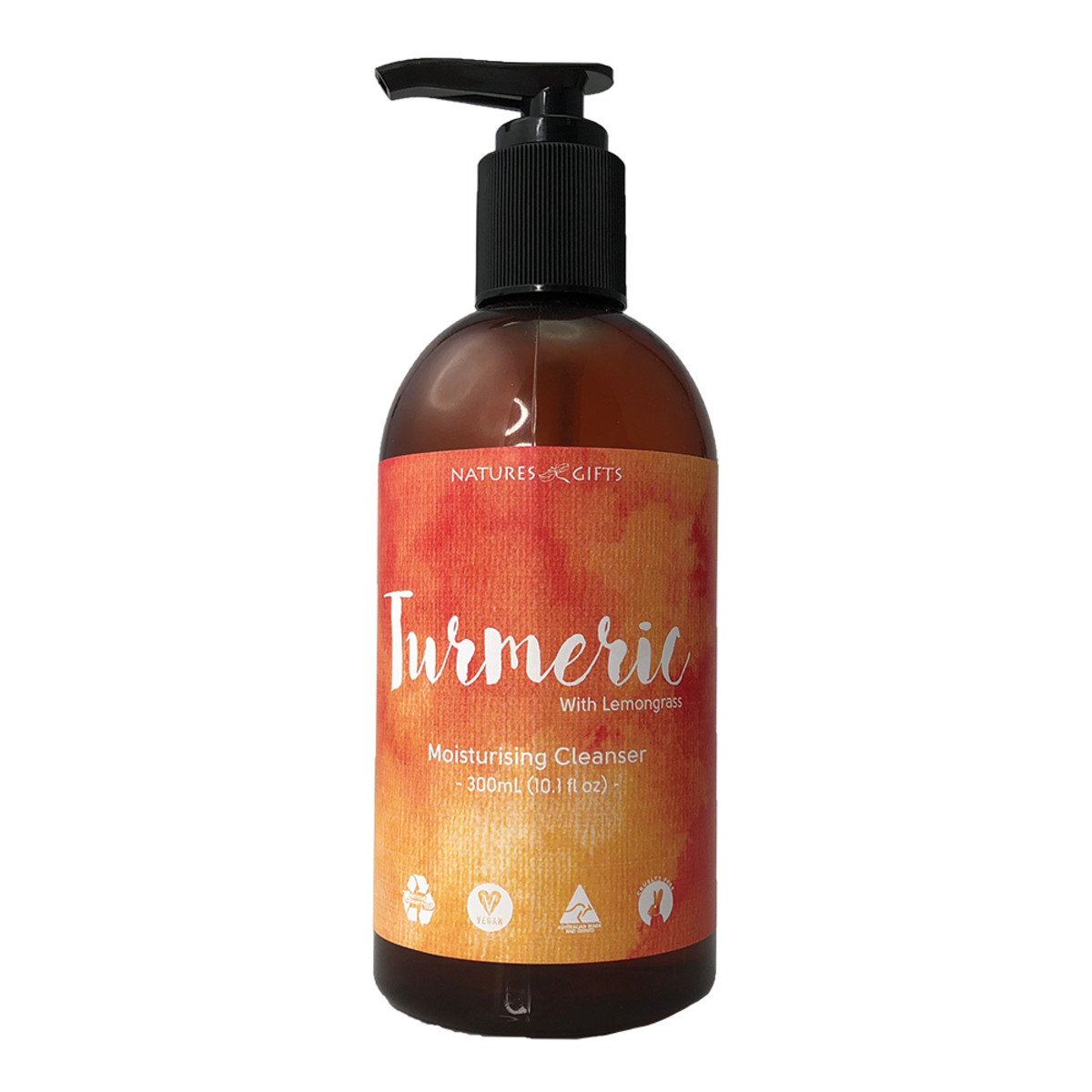 Clover Fields Nature'S Gifts Turmeric With Lemongrass Moisturising Cleanser 300ml