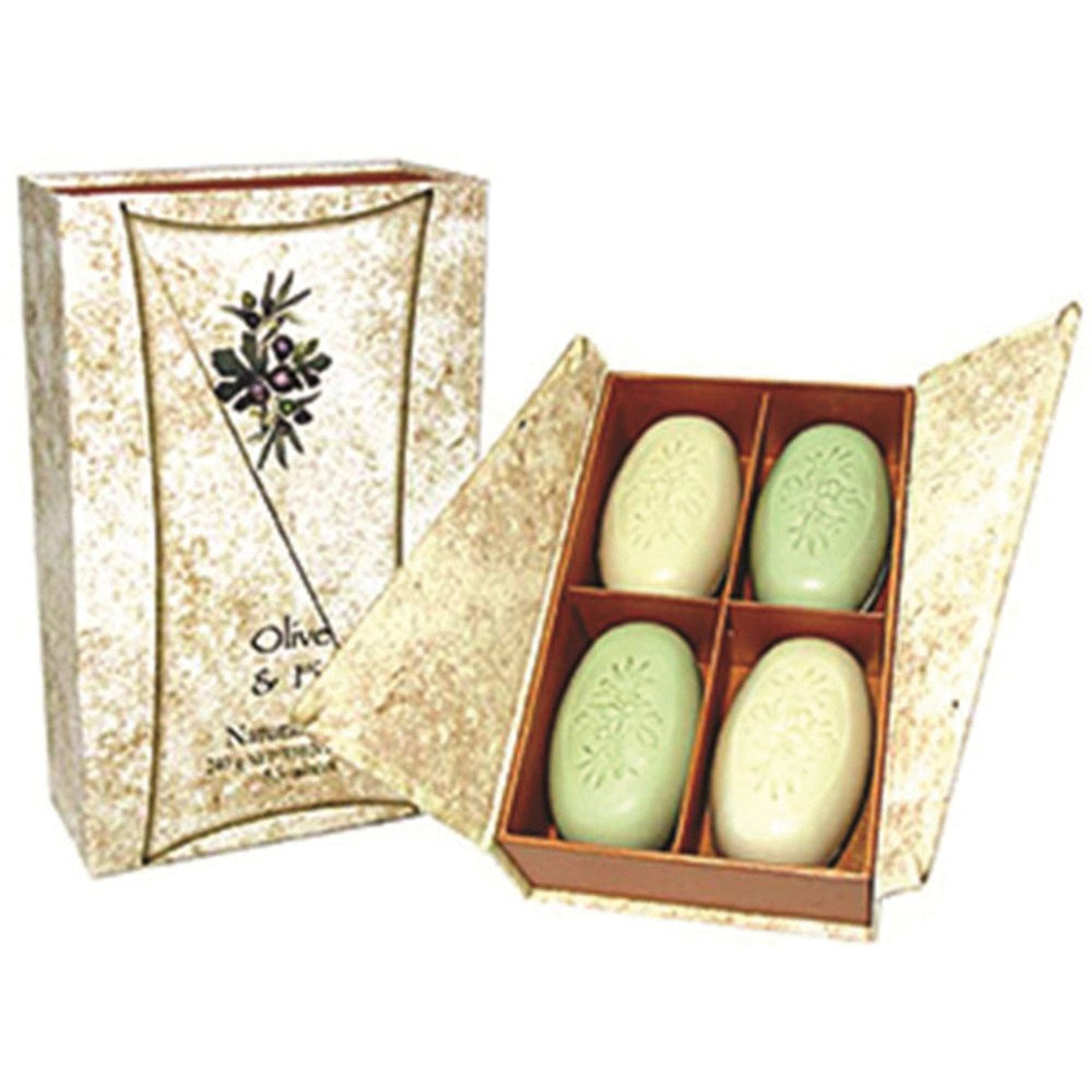 Clover Fields Olive & Fig Boxed Soap x 4 Pack