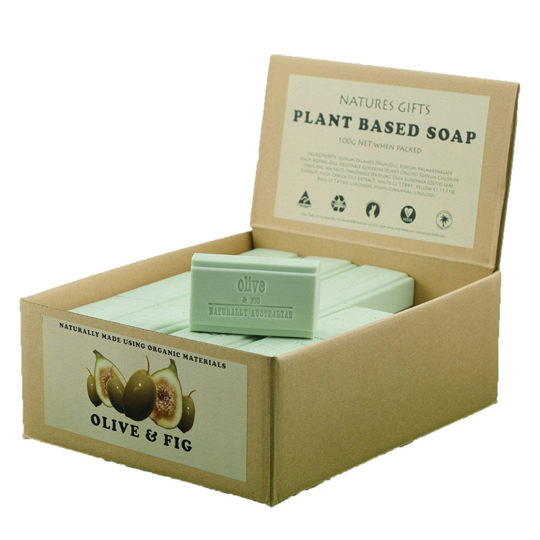 Clover Fields Olive & Fig Soap 100g x 36 Display