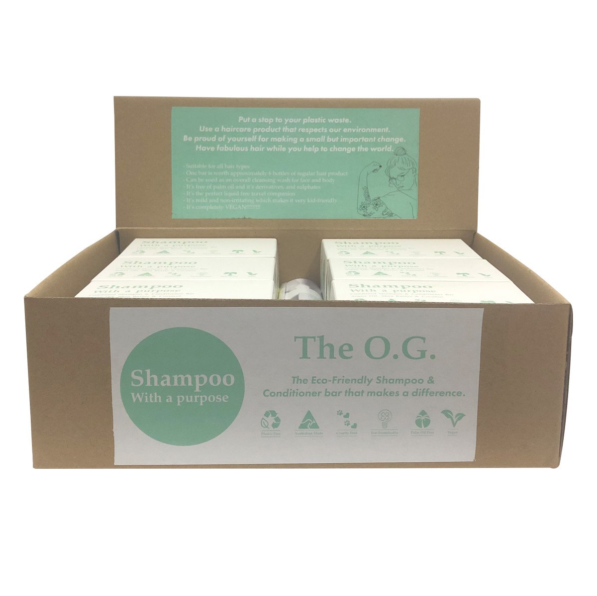 Clover Fields Shampoo With A Purpose Bar (Shampoo & Conditioner) The O.G 125g x 12 Display