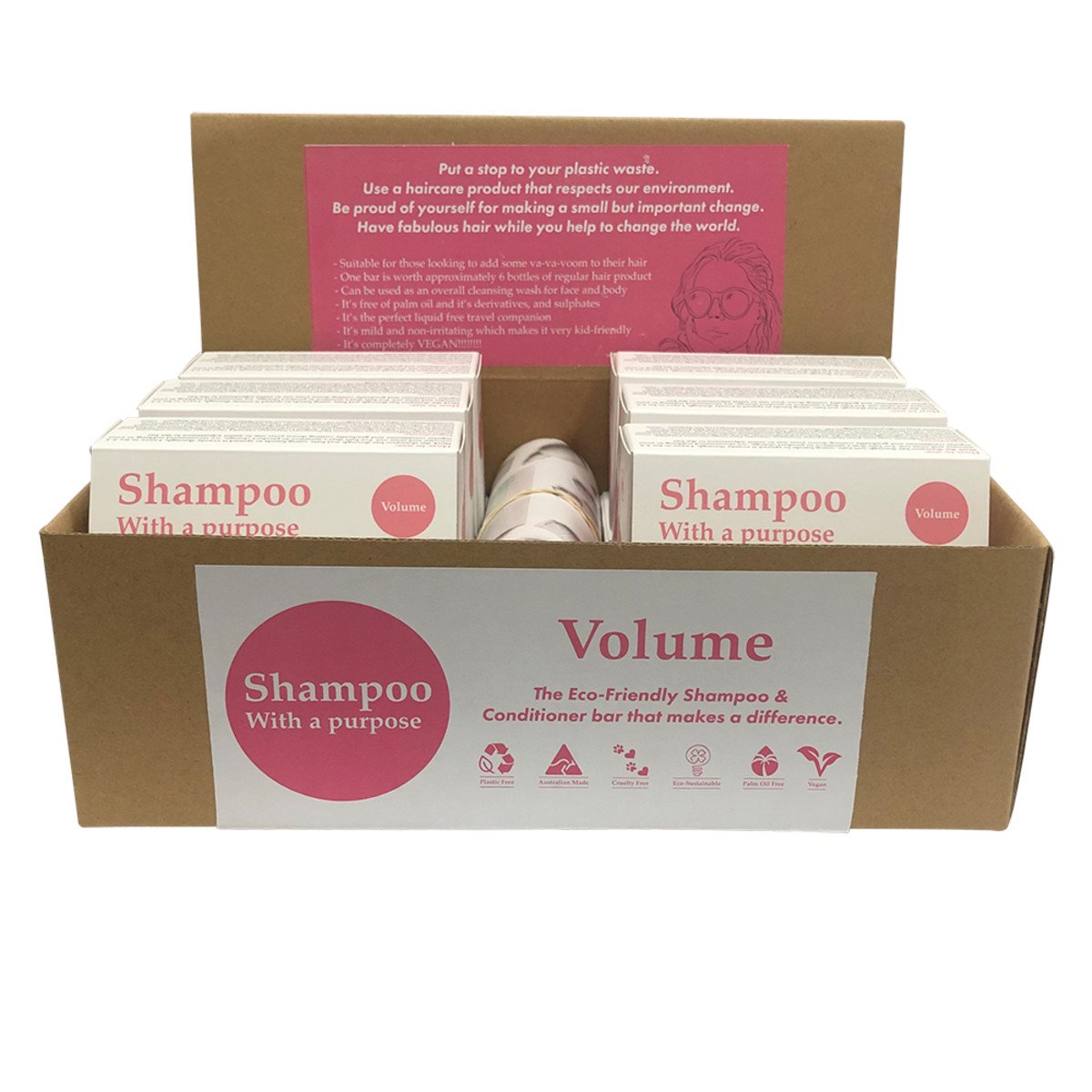 Clover Fields Shampoo With A Purpose Bar (Shampoo & Conditioner) Volume 135g x 12 Display