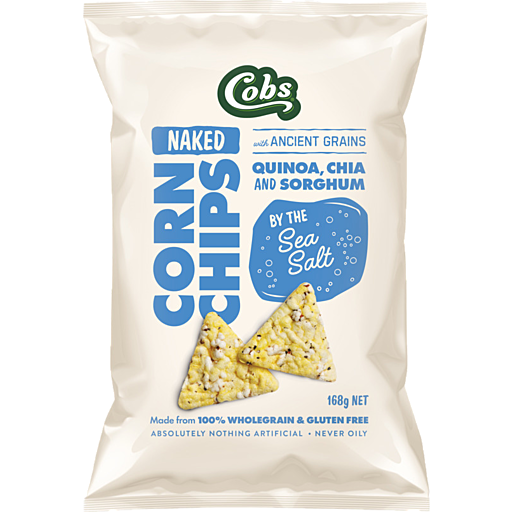 Cobs Naked Chips By The Sea Salt 168g