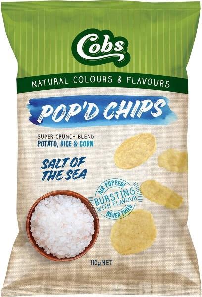 Cobs Pop'd Chips Sea Salt 110g