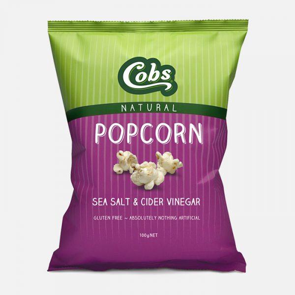 Cobs Popcorn Natural Salt & Vinegar 90g (1 Carton x 12)