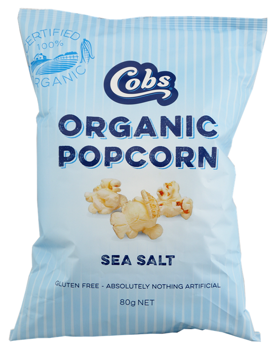 Cobs Popcorn Organic Sea Salt 80g