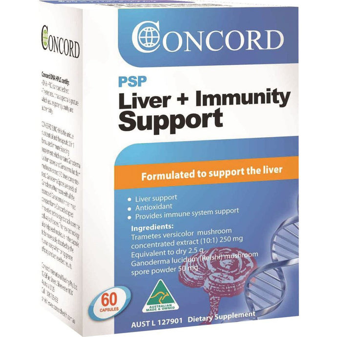 Concord Psp Liver + Immunity Support 60 Capsules