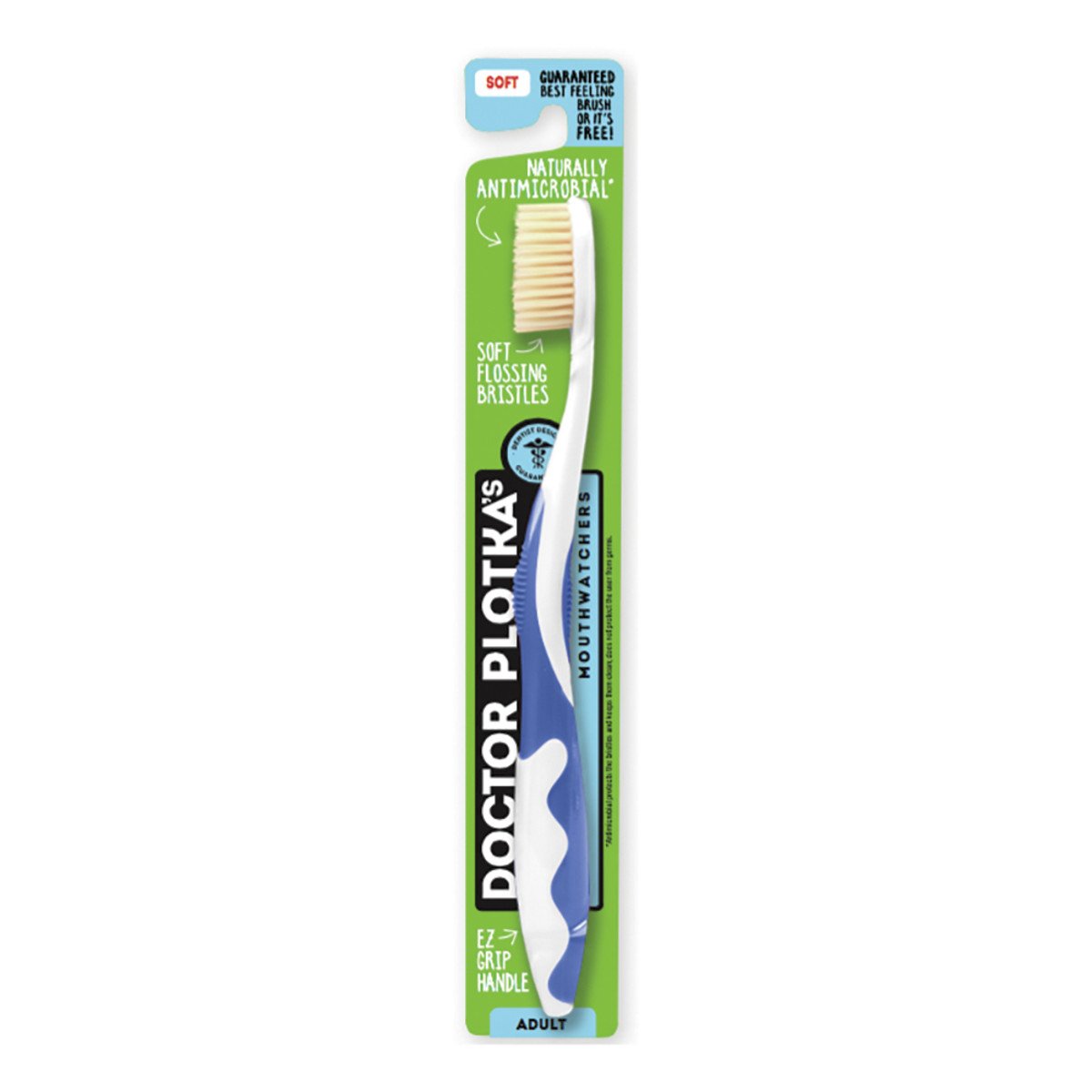 Doctor Plotka'S Mouthwatchers Toothbrush Adult Soft Blue