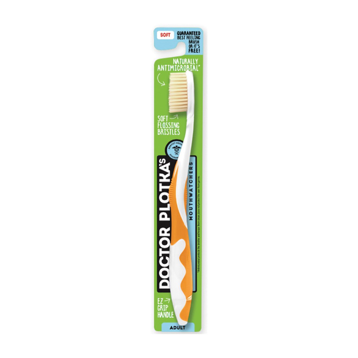 Doctor Plotka'S Mouthwatchers Toothbrush Adult Soft Orange