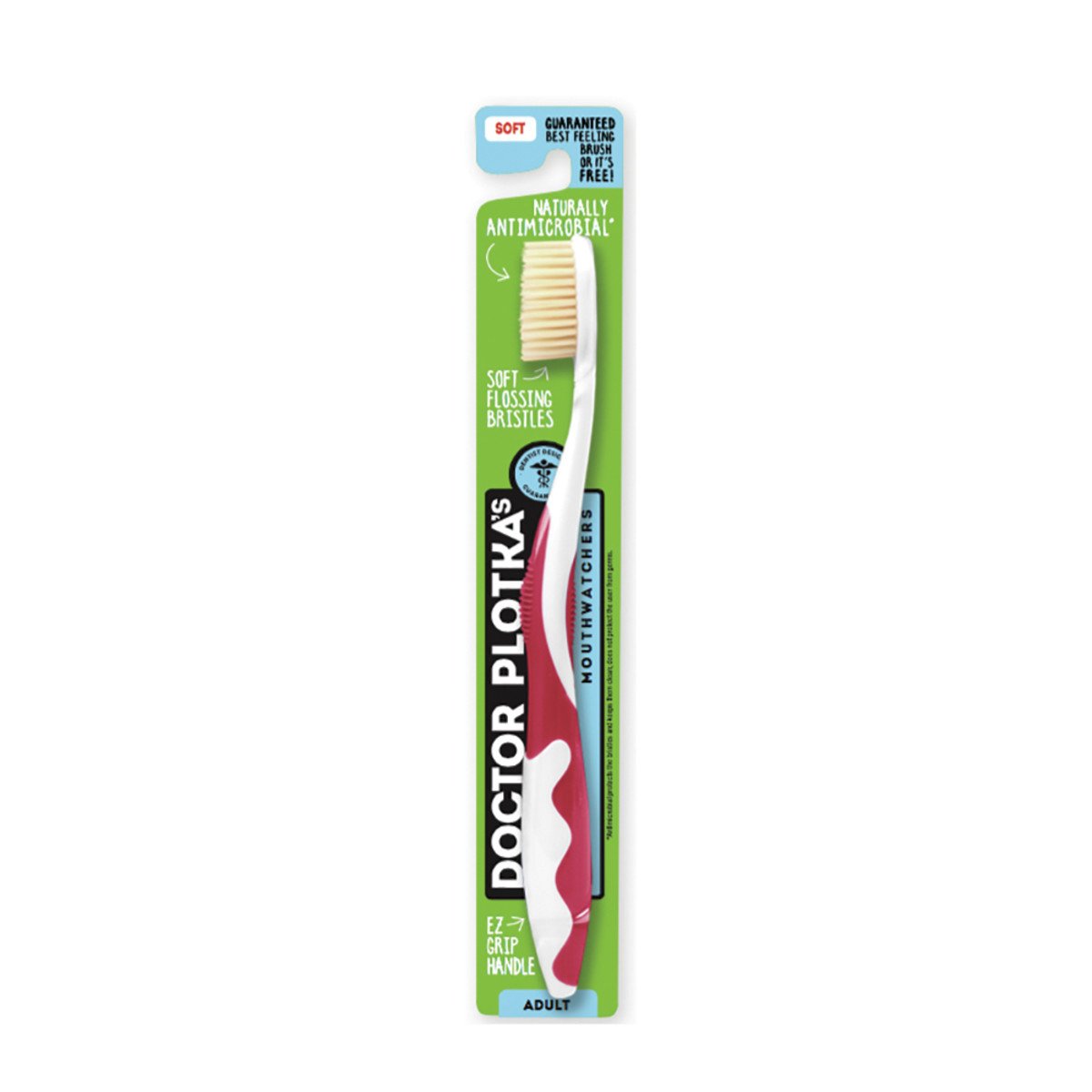Doctor Plotka'S Mouthwatchers Toothbrush Adult Soft Red