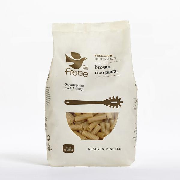 Doves Farm Brown Rice Tortiglioni Org GF 500g