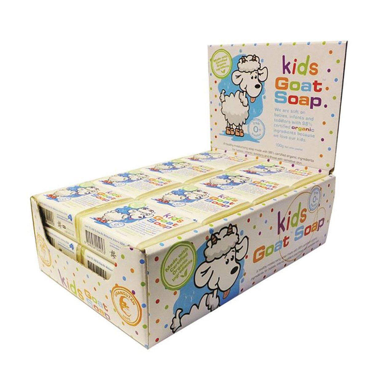 Dpp Goat Soap Kids Organic 100gx24 Display