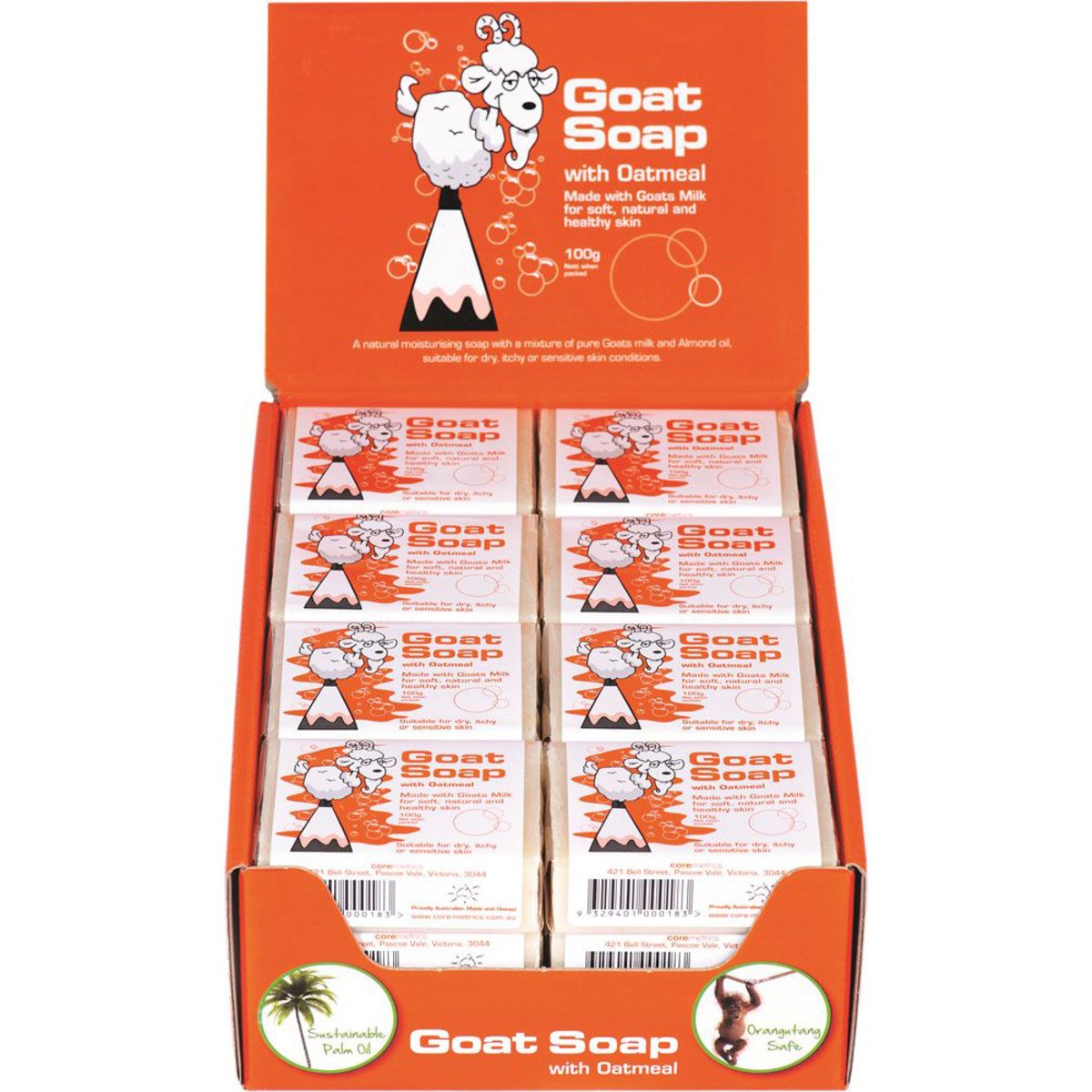 Dpp Goat Soap Oatmeal 100gx24 Display