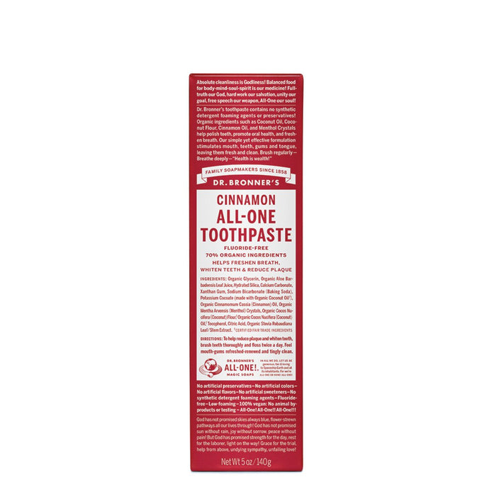 Dr.Bronner'S All-One Toothpaste Cinnamon Toothpaste 140g