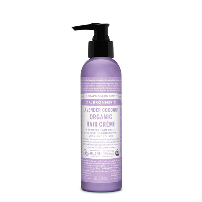 Dr.Bronner'S Organic Hair Creme Lavender Coconut 177ml