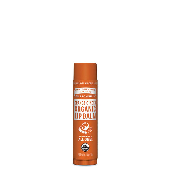 Dr.Bronner'S Organic Lip Balm Orange Ginger 4g