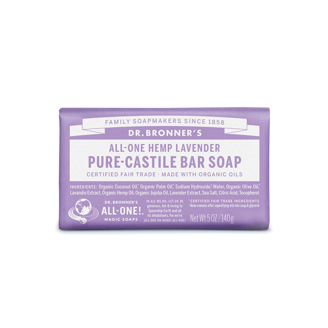 Dr.Bronner'S Pure-Castile Bar Soap (Hemp All-One) Lavender 140g