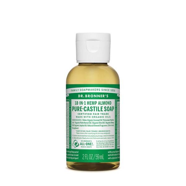 Dr.Bronner'S Pure-Castile Soap Liquid (Hemp 18-In-1) Almond 59ml