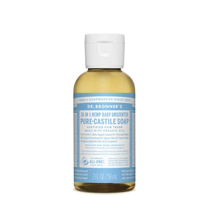 Dr.Bronner'S Pure-Castile Soap Liquid (Hemp 18-In-1) Baby Unscented 59ml