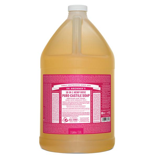 Dr.Bronner'S Pure-Castile Soap Liquid (Hemp 18-In-1) Rose 3.78L