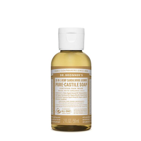 Dr.Bronner'S Pure-Castile Soap Liquid (Hemp 18-In-1) Sandalwood Jasmine 59ml