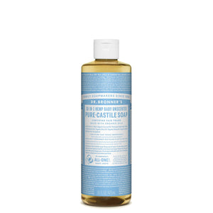Dr.Bronner'S Pure-Castile Soap Liquid (Hemp 18-In-1) Baby Unscented 473ml