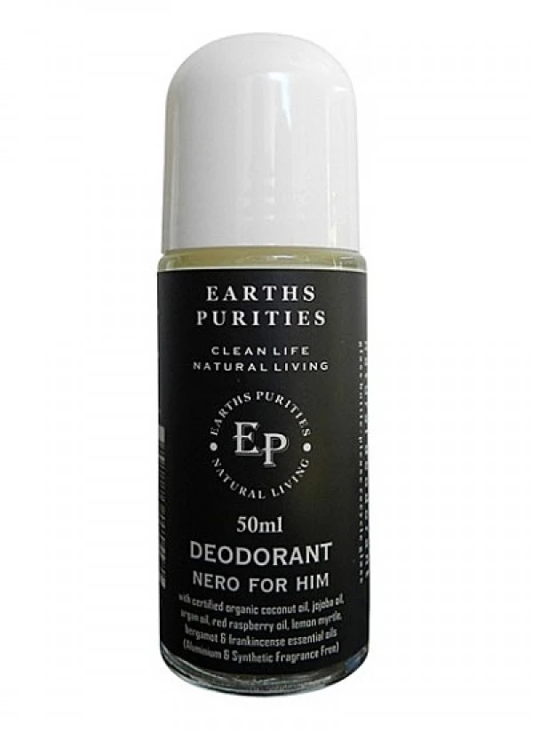 Earths Purities For Him Nero Rollon Deodorant 50g