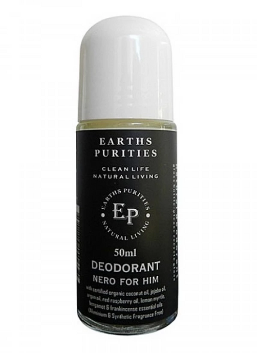 Earths Purities For Him Nero Rollon Deodorant 50g