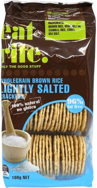 EatRite Brown Rice Crackers Li Salted 100g