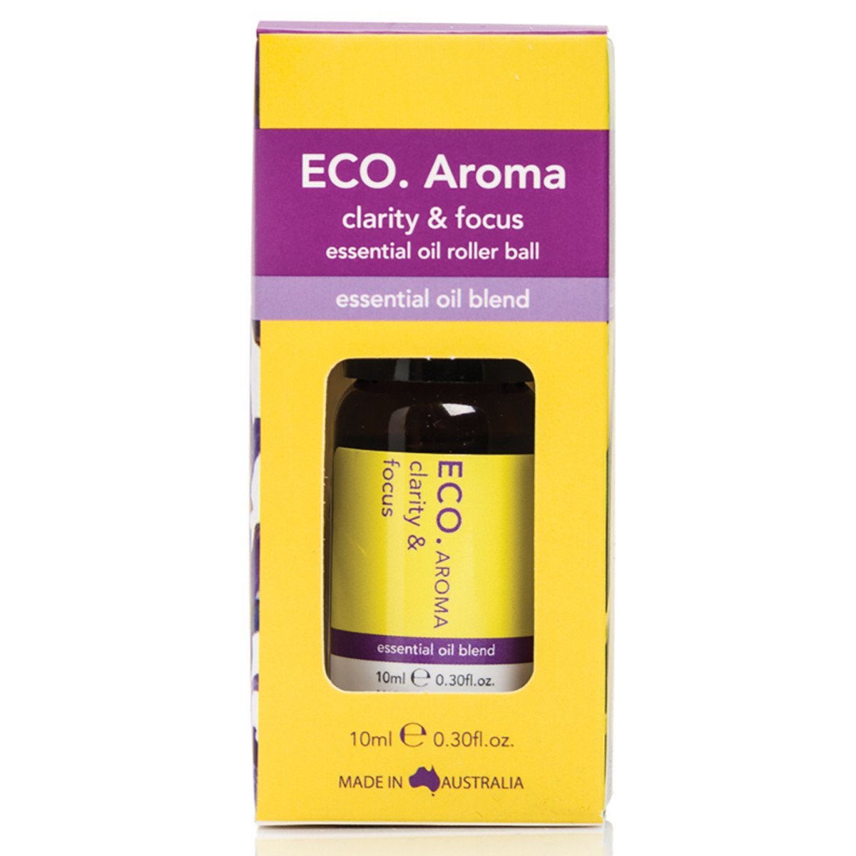 Eco Aroma Essential Oil Roller Ball Clarity And Focus 10ml