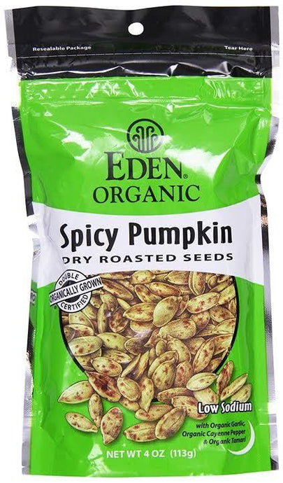 Eden Organics Pumpkin Seeds Roasted Spicy 113g