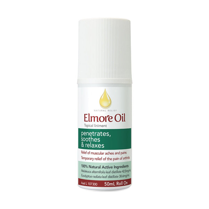 Elmore Oil Natural Relief Topical Liniment Roll On 50ml