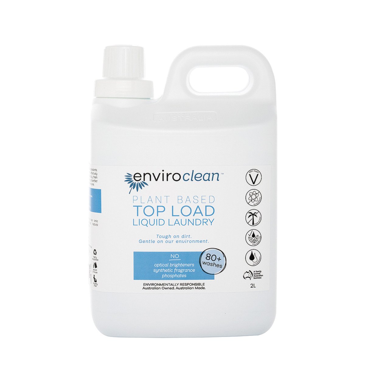 Enviroclean Plant Based Liquid Laundry Top Load 2L