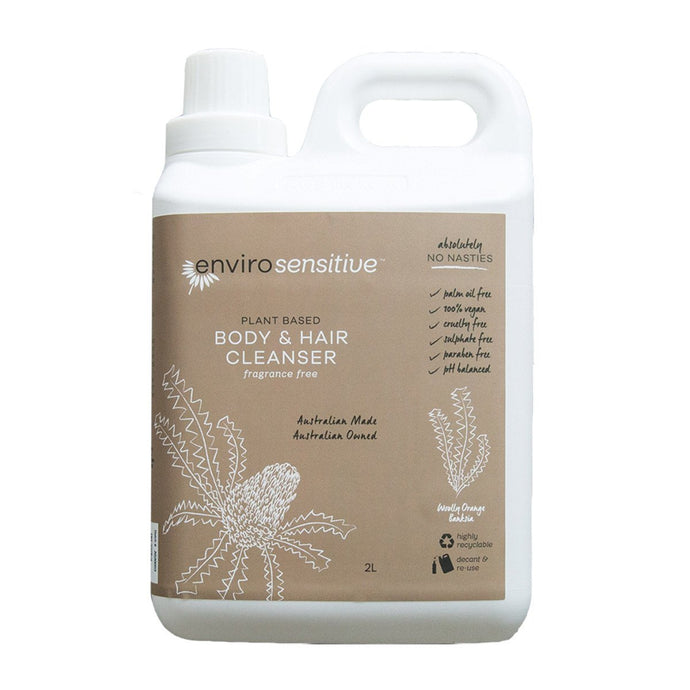Envirosensitive Plant Based Body & Hair Cleanser Fragrance Free 2L