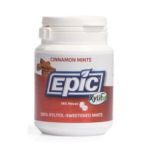 Epic xylitol Dental Mints Cinnamon 180Pc Tub