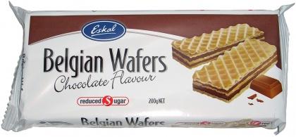 Eskal Belgian Chocolate Wafers 200g pack of 12