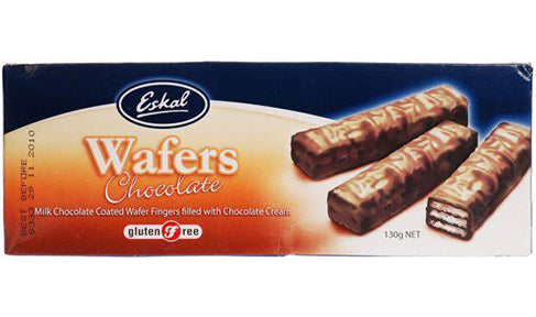 Eskal, Chocolate Coated Wafer, Gluten Free, 130 g