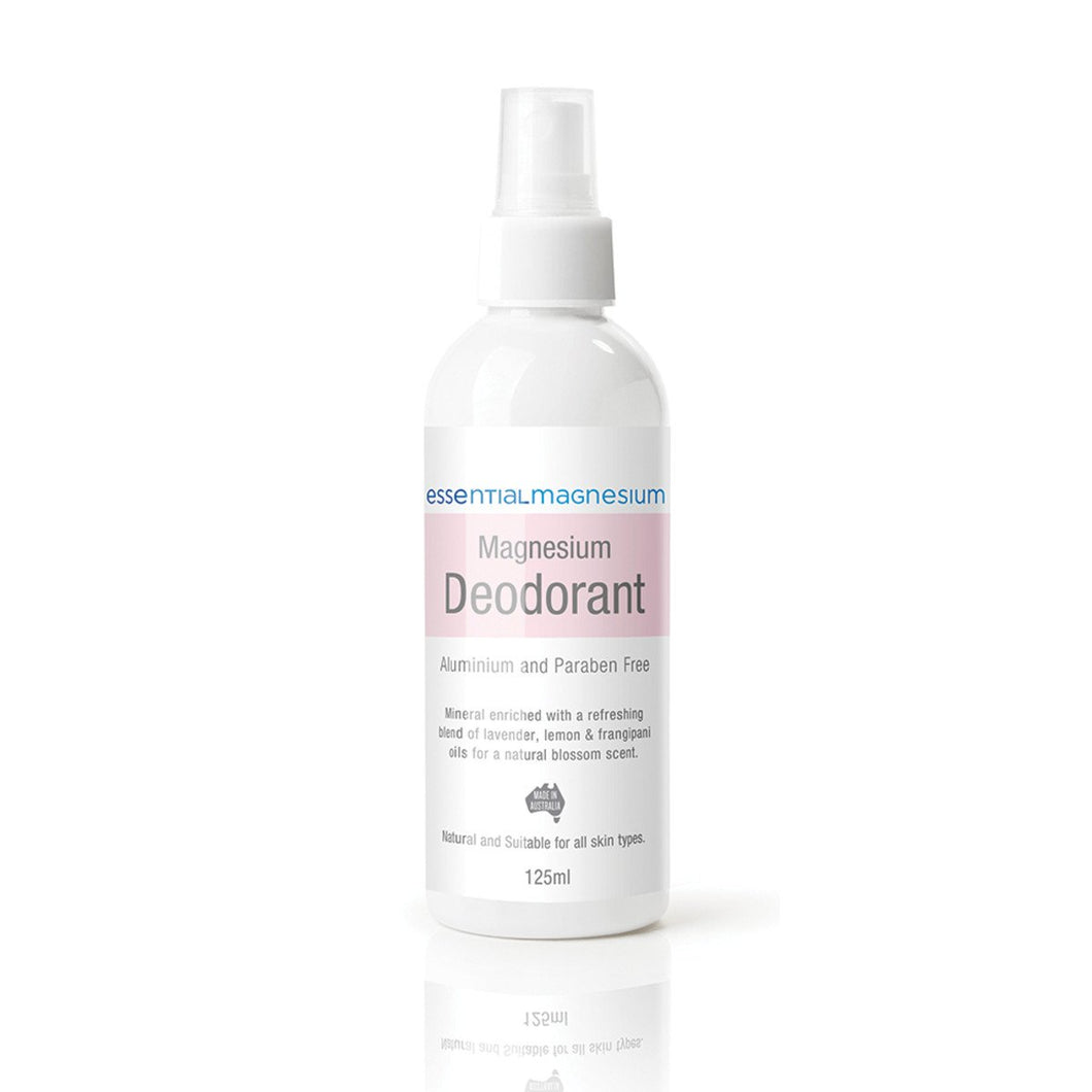 Essential Magnesium Magnesium Deodorant Lavender Lemon Frangipani (Pink Label) 125ml Spray