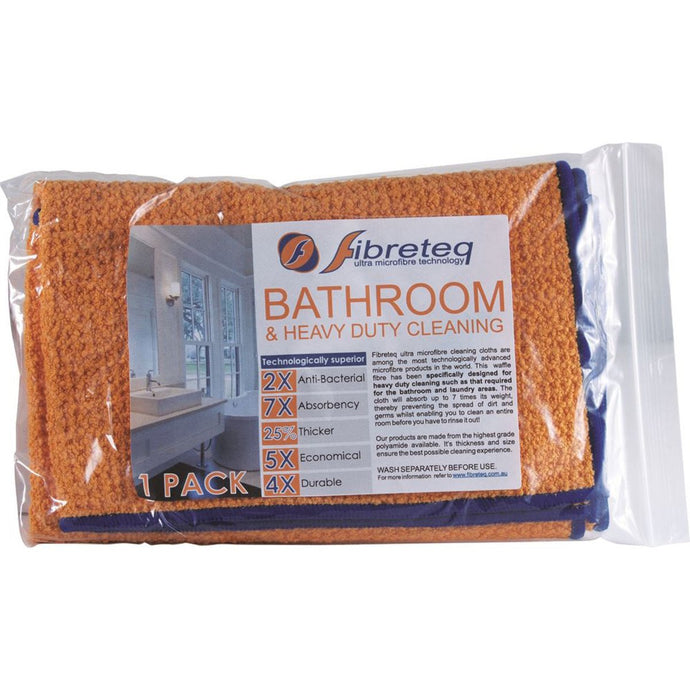 Fibreteq Microfibre Cloth Bathroom & Heavy Duty Cleaning