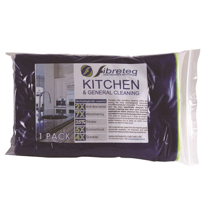 Fibreteq Microfibre Cloth Kitchen & General Cleaning