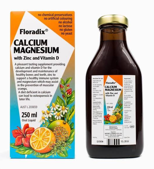 Floradix Calcium Magnesium Zinc + Vit D 250ml