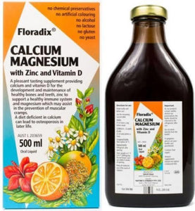 Floradix Calcium Magnesium Zinc + Vit D 500ml