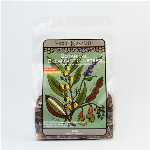 Food to Nourish Clusters Cacao Wattleseed 500g