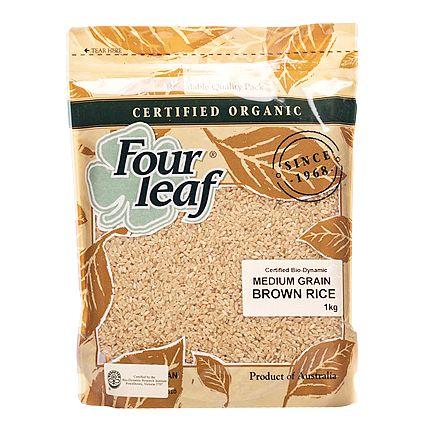 Four Leaf Rice Brown Medium 1kg