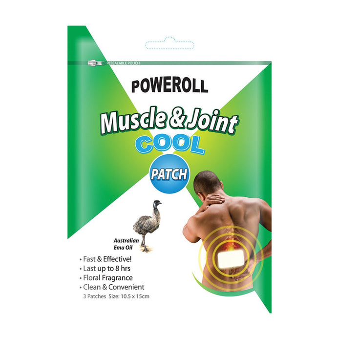 Glimlife Poweroll Muscle And Joint Patch Coolx3Pk
