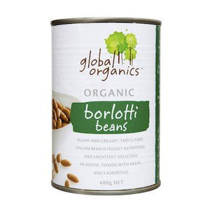 Global Organics Beans Borlotti Organic 400g