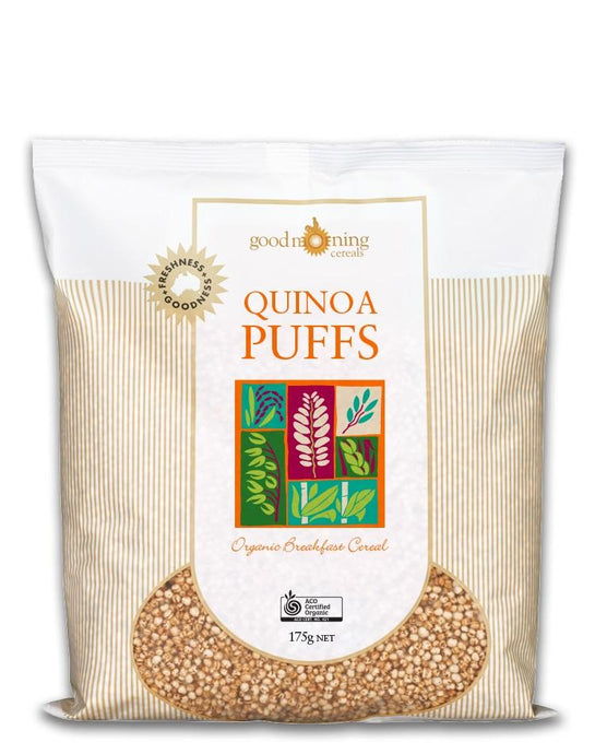 Good Morning Cereals Organic Quinoa Puffs 175g (1 Carton x 6)