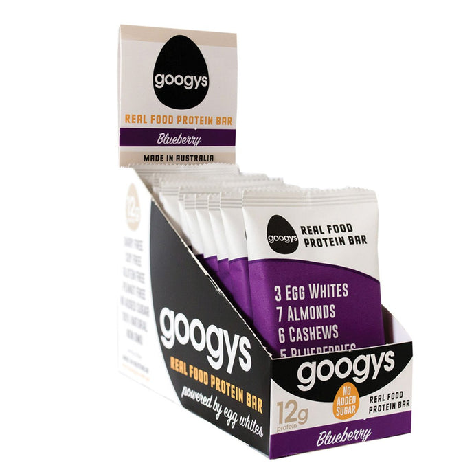 Googys Protein Bar Blueberry 55gx12Pk