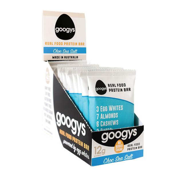 Googys Protein Bar Choc Sea Salt 55gx12Pk