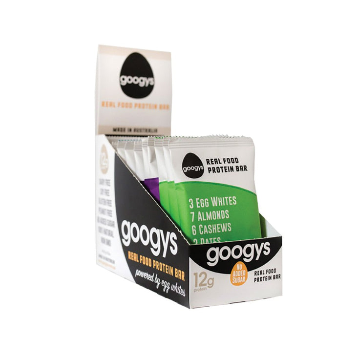 Googys Protein Bar Mixed 55gx12Pk (3 Of Each Flavour)